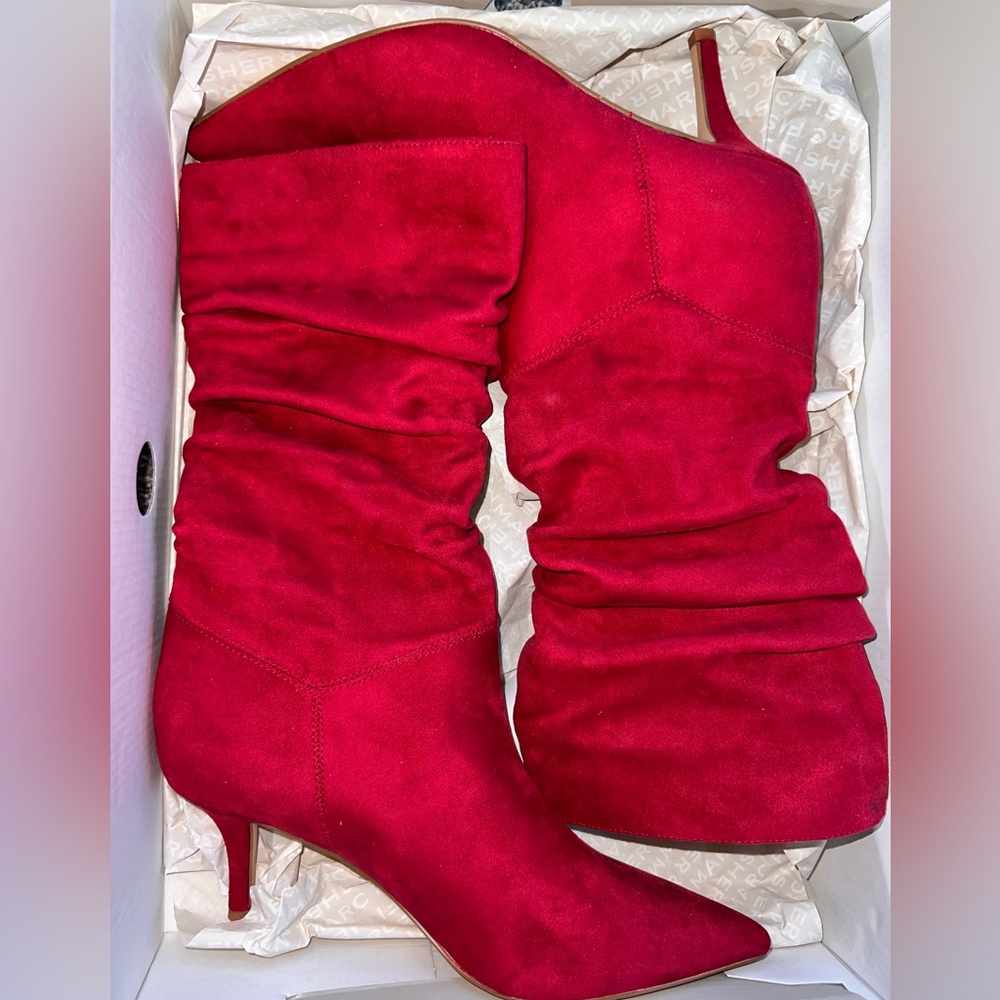 Elegant Red Marc Fisher Women's Boots